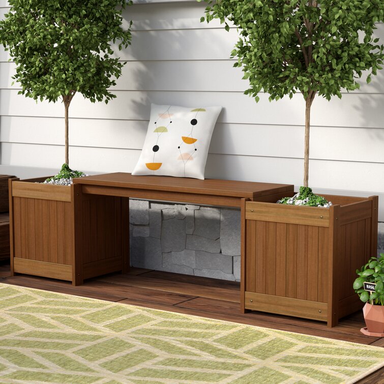 Planter best sale bench seat